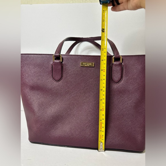 Kate Spade Purple Leather Zip Tote - Picture 15 of 16